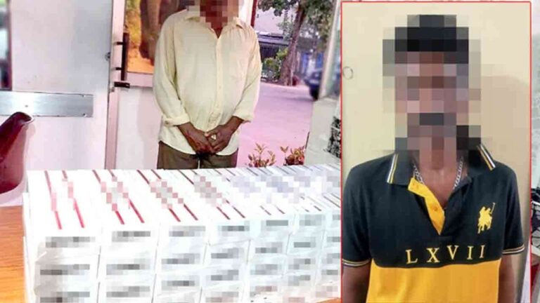 16,000 வெளிநாட்டு சிகரெட்டுகளுடன் இருவர் கைது