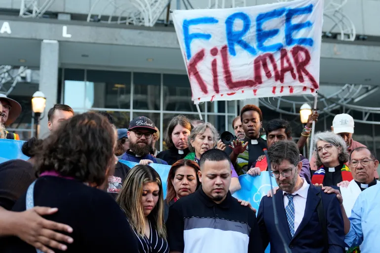 Kilmar Abrego Garcia freed from US immigration detention, returns home